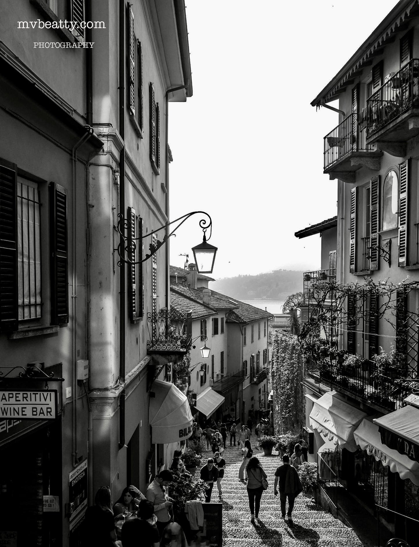 Street in Bellagio,Como, Italy